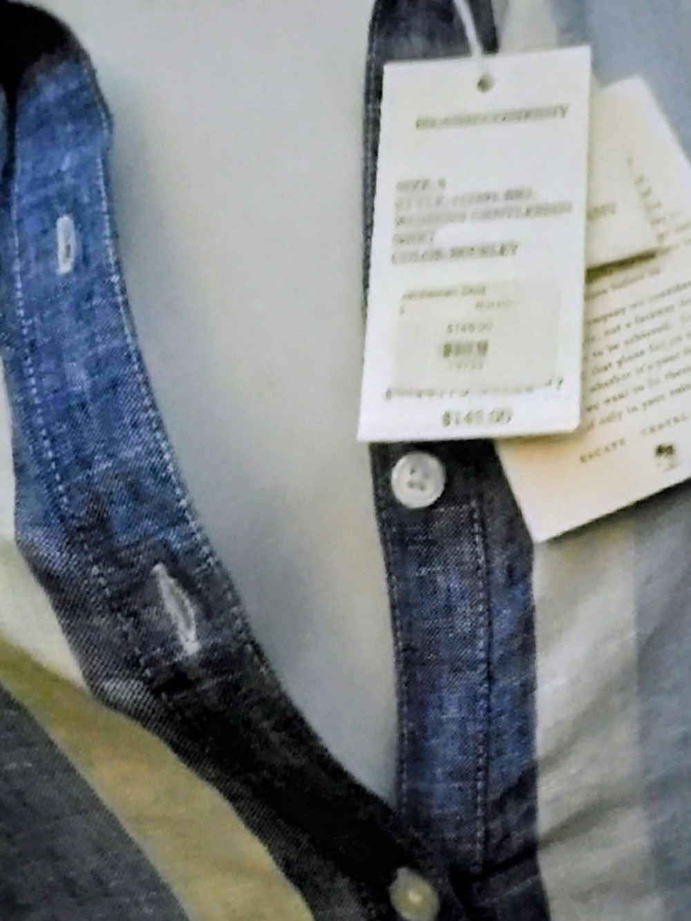 Island Company** NWT** Linen Button-Down Shirt Beachy And Boho Style - Picture 8 of 8